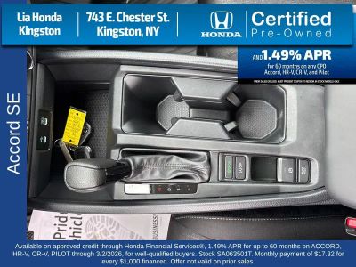 2025 Honda Accord Sedan SE CVT — photo 20 view