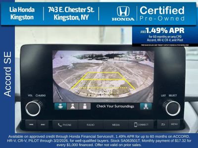 2025 Honda Accord Sedan SE CVT — photo 17 view