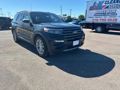 2020 Ford Explorer — rear three-quarter view