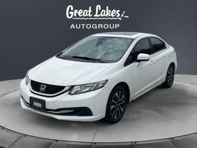 2014 Honda Civic EX in White Orchid Pearl — front three-quarter view