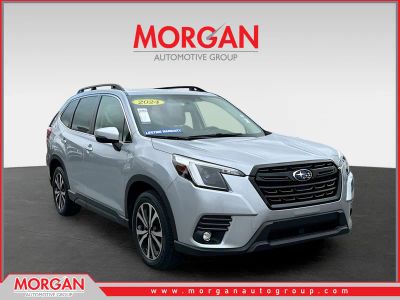 2024 Subaru Forester Limited in Silver — front three-quarter view
