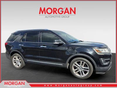 2016 Ford Explorer Limited in Black — front three-quarter view