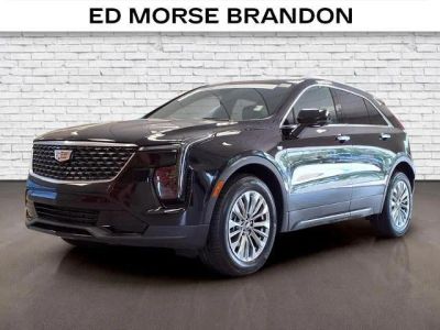 2025 Cadillac XT4 Premium Luxury in Stellar Black Metallic — front three-quarter view