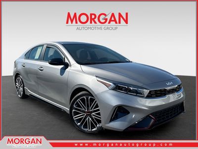 2022 Kia Forte GT in Steel Gray — front three-quarter view