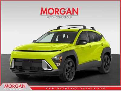 2026 Hyundai KONA SEL Sport in Neoteric Yellow — front three-quarter view