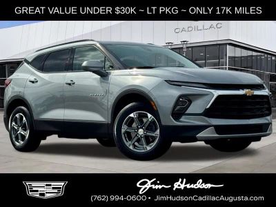 2024 Chevrolet Blazer LT in Sterling Gray Metallic — front three-quarter view