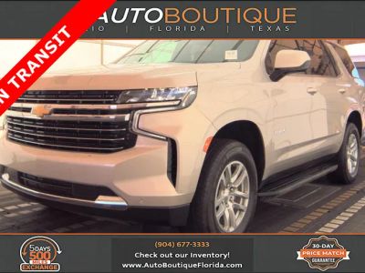 2024 Chevrolet Tahoe LT in Empire Beige Metallic — front three-quarter view