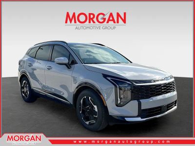 2026 Kia Sportage SX in Wolf Gray — front three-quarter view