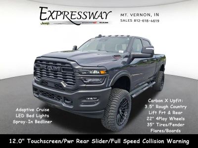 2026 RAM 2500 Tradesman 4x4 Crew Cab 6'4 Box in Forged Blue Metallic Exterior Paint — front three-quarter view