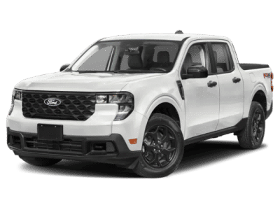 2026 Ford Maverick XLT in White — front three-quarter view