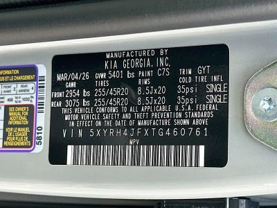 2026 Kia Sorento — photo 34 view