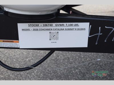 2026 Coachmen Catalina Summit Series 8 — engine compartment view