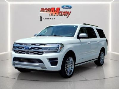 2024 Ford Expedition MAX Platinum in Star White Metallic Tri-Coat — front three-quarter view