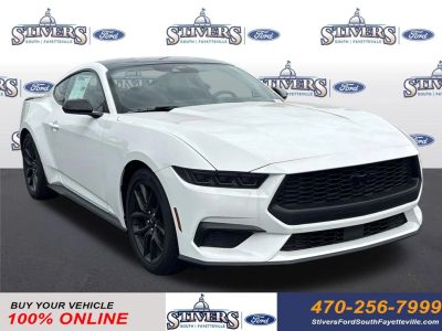 2026 Ford Mustang EcoBoost in White — front three-quarter view