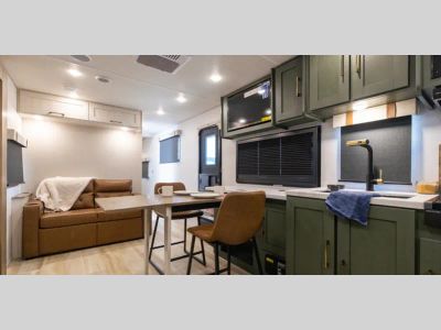 2027 Forest River RV No Boundaries — rear three-quarter view