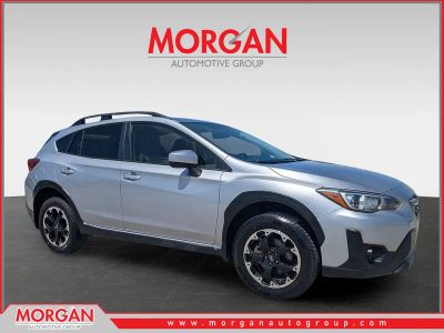 2023 Subaru Crosstrek Premium in Ice Silver Metallic — front three-quarter view
