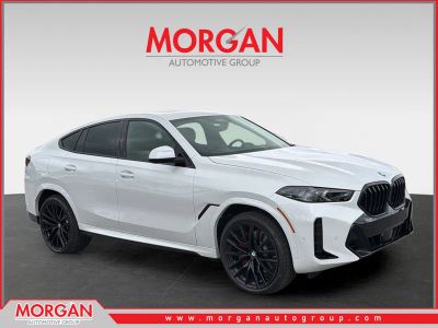 2026 BMW X6 xDrive40i in White — front three-quarter view