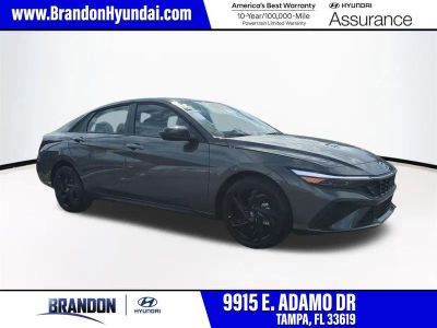 2026 Hyundai ELANTRA SEL Sport in Gray — front three-quarter view