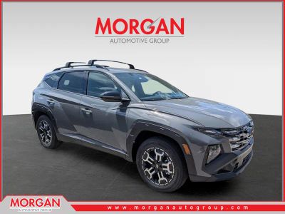 2026 Hyundai TUCSON XRT in Hampton Gray — front three-quarter view
