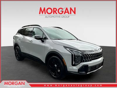 2026 Kia Sportage X-Line in Gray — front three-quarter view
