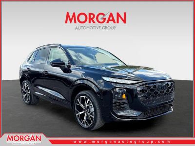 2026 Audi Q3 S line in Mythos Black Metallic — front three-quarter view