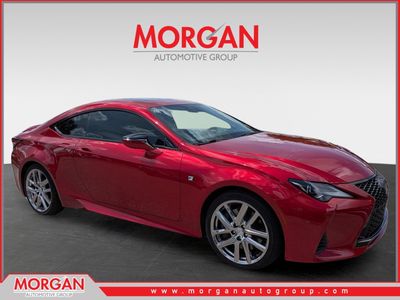2019 Lexus RC 300 in Infra-Red — front three-quarter view