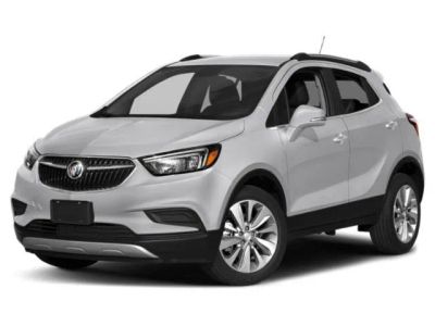 2019 Buick Encore Preferred in Ebony Twilight Metallic — front three-quarter view