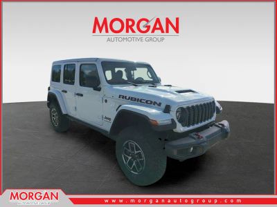 2026 Jeep Wrangler Rubicon in White/off-white — front three-quarter view