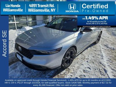 2025 Honda Accord Sedan SE CVT — photo 8 view