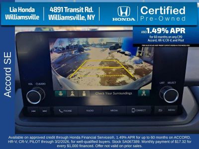 2025 Honda Accord Sedan SE CVT — photo 20 view