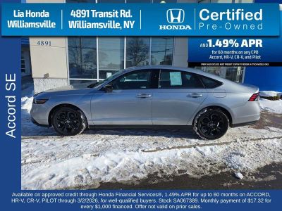 2025 Honda Accord Sedan SE CVT — photo 7 view