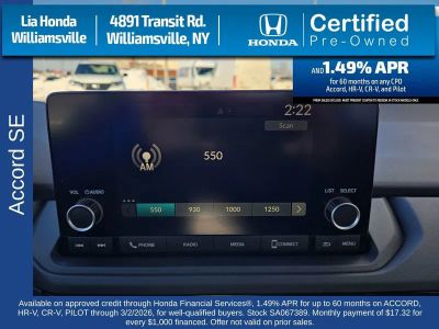 2025 Honda Accord Sedan SE CVT — photo 19 view