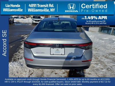 2025 Honda Accord Sedan SE CVT — detail view