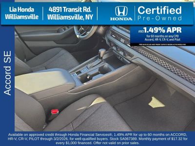 2025 Honda Accord Sedan SE CVT — photo 27 view