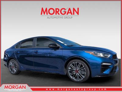 2021 Kia Forte GT in Blue — front three-quarter view