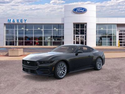 2026 Ford Mustang EcoBoost® Premium Fastback in Shadow Black — front three-quarter view