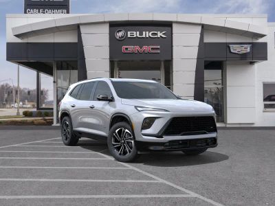 2026 Buick Enclave Sport Touring in Moonstone Gray Metallic — front three-quarter view