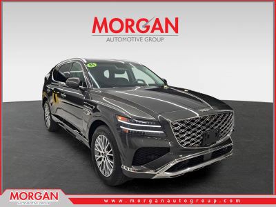 2025 Genesis GV80 2.5T Standard in Storr Green — front three-quarter view