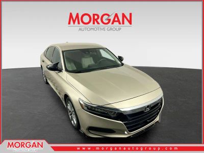 2018 Honda Accord Sedan LX 1.5T in Champagne Frost Pearl — front three-quarter view