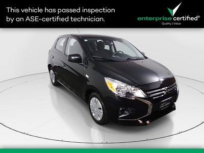 2024 Mitsubishi Mirage ES CVT — front three-quarter view