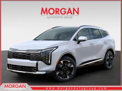 2026 Kia Sportage SX-Prestige in White — front three-quarter view