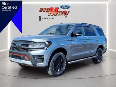 2024 Ford Expedition Timberline in Iconic Silver Metallic — front three-quarter view