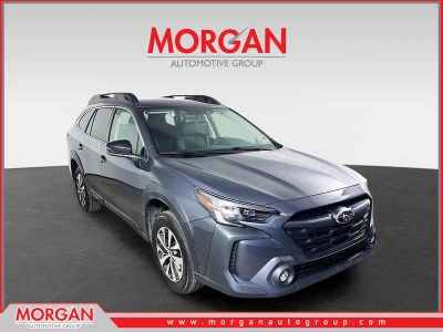 2024 Subaru Outback Premium in Gray Metallic — front three-quarter view