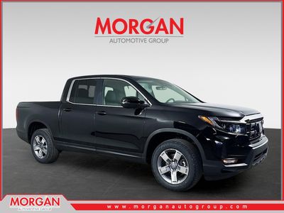 2026 Honda Ridgeline RTL in Crystal Black Pearl — front three-quarter view
