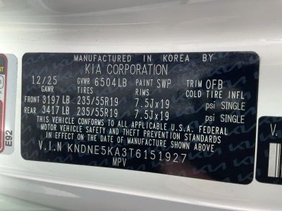 2026 Kia Carnival Hybrid — photo 26 view
