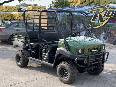 2026 Kawasaki Mule 4010 Trans 4X4 in TIMBERLINE GREEN — front three-quarter view