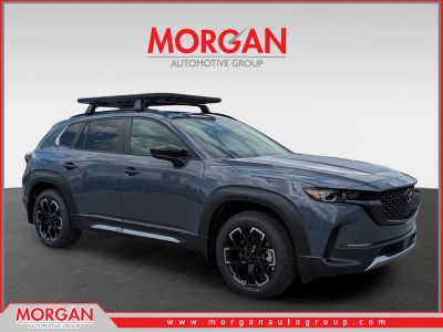 2026 Mazda CX-50 2.5 Turbo Meridian Edition in Polymetal Gray Metallic — front three-quarter view