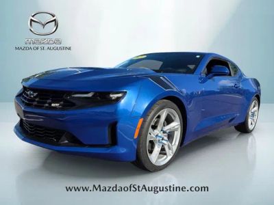 2020 Chevrolet Camaro LT1 in Blue — front three-quarter view