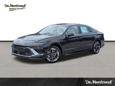 2026 Hyundai SONATA SEL Sport in Carbon Blue — front three-quarter view