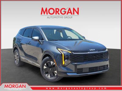 2026 Kia Sportage Hybrid LX in Gravity Gray — front three-quarter view